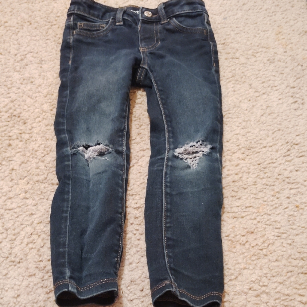 Stylish Blue Distressed Women Jeans